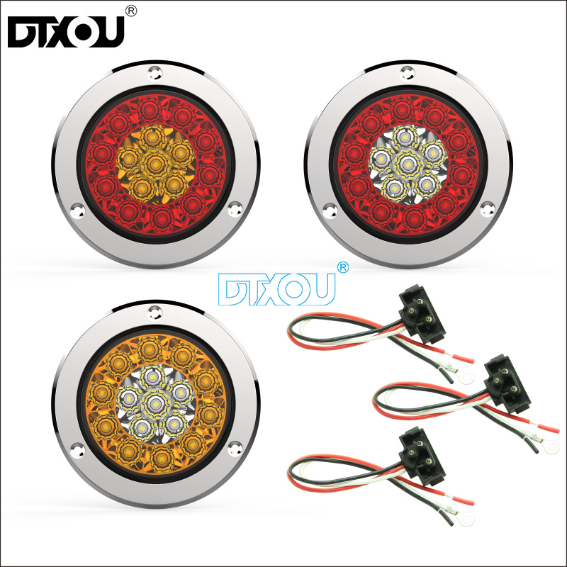 JY-2016 Truck Trailer 4-Inch Bicolor LED Tail Light