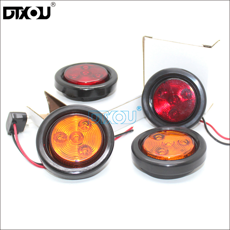 JY-2022 Pigtail Plug 2 Inch LED Round Tail Light