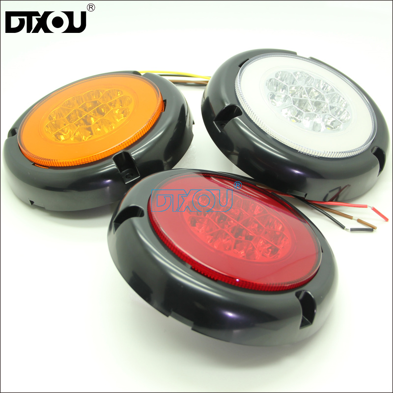 JY-2028 Halo LED 4inch Round Tail Light For Truck