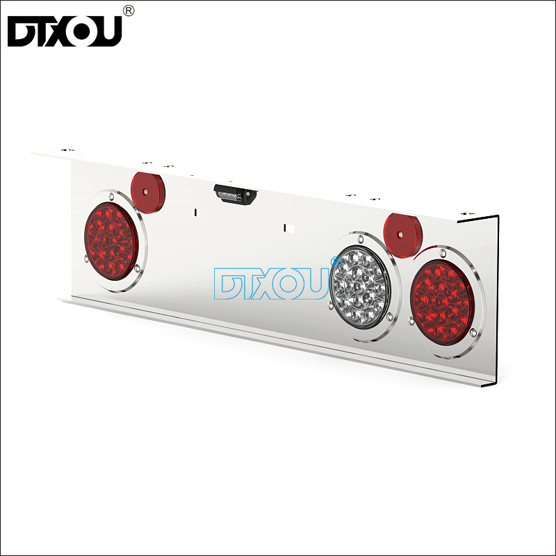 JY-2049-2 LED Tail Lights And Plate Lamp Combined Lights With 6 Light Box Hole
