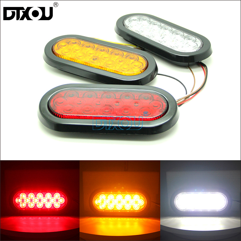 JY-2038 LED 6-inch Oval Truck Tail Lights