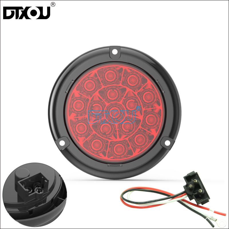 JY-2030-B Pigtail Plug 4-inch LED Stop Tail Light