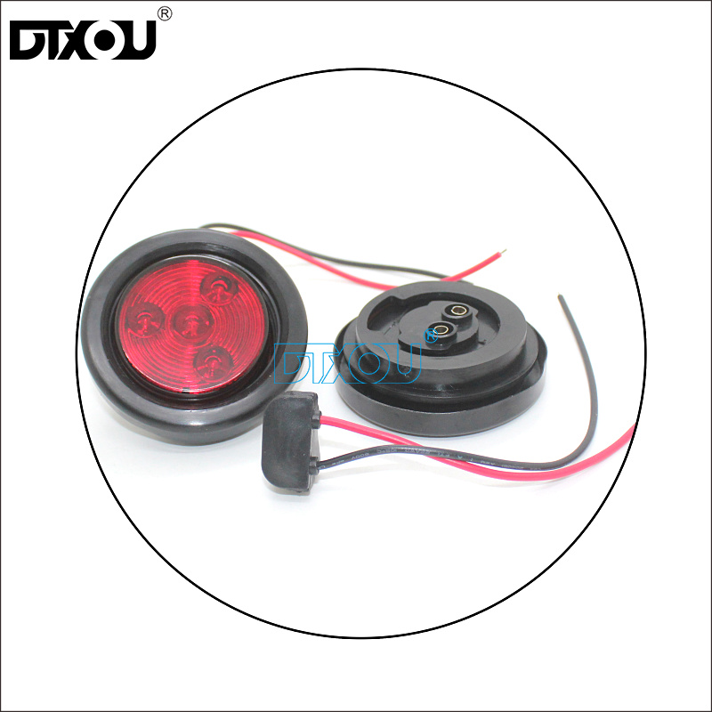 JY-2023 Red Amber White 2.5 Inch Round LED Tail Light