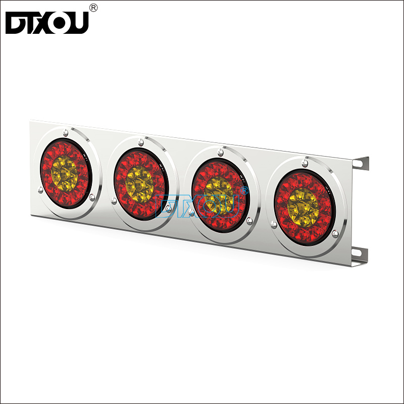 JY-2003-4 Quadruple Hole Light Box For Round Taillamp