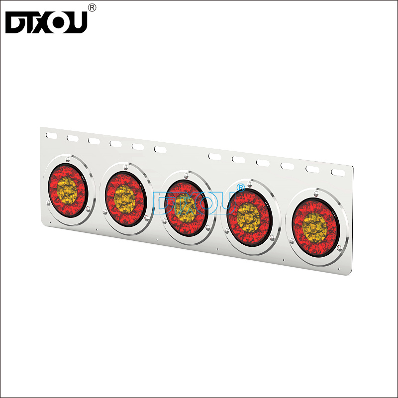 JY-2002-5A Quintuple Hole LED Tail Light Assemblies For Truck
