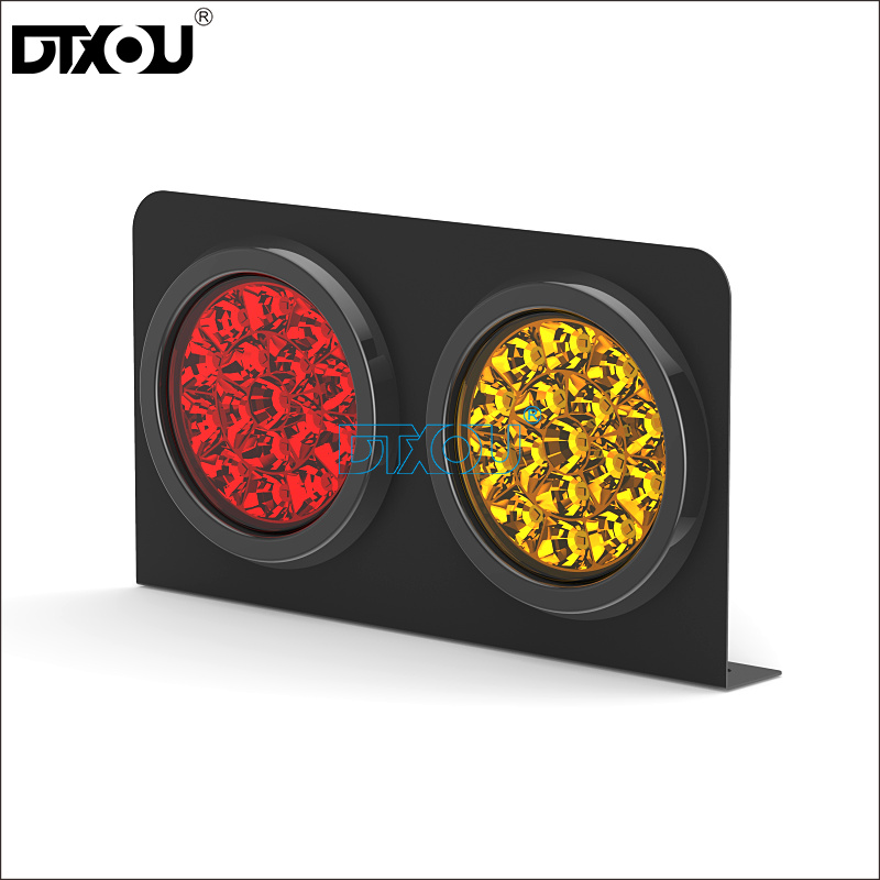 JY-2001-2 Iron L Shape Plate LED Tail Light Assemblies