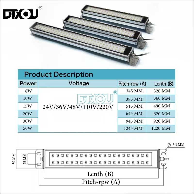 JY-571-50W Industrial LED Work Light for CNC Machine